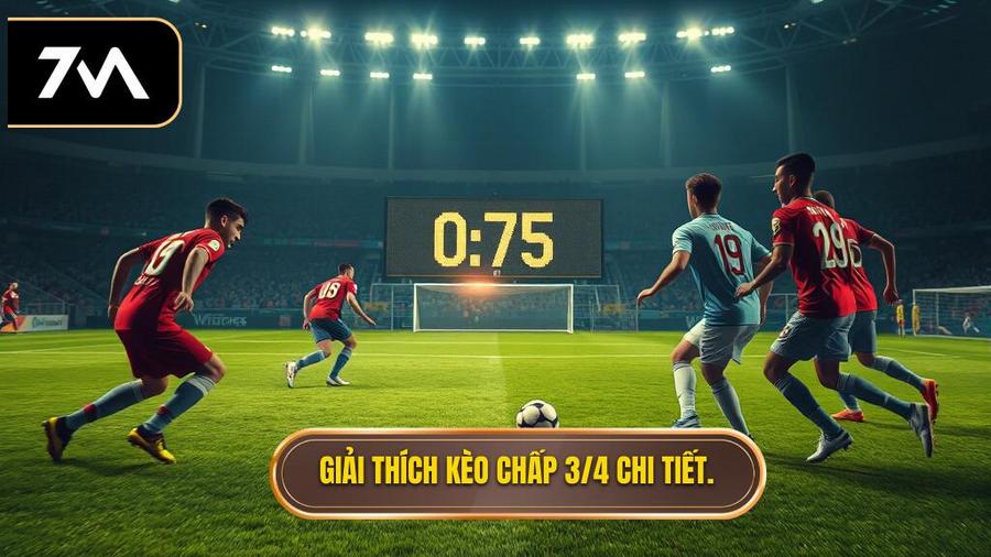 Giải thích kèo chấp 3 4 chi tiết