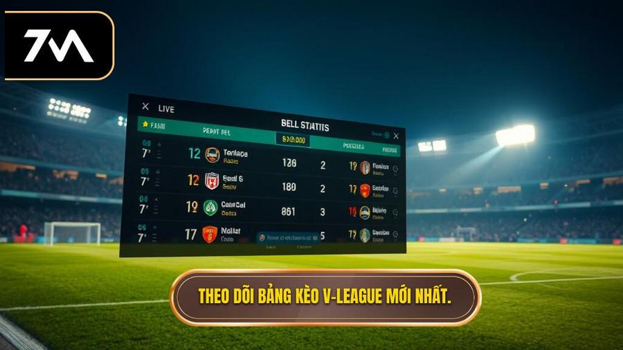 Theo dõi bảng kèo V League mới nhất