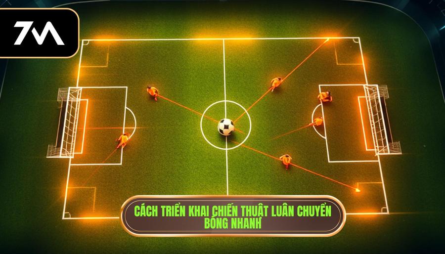 Cách triển khai chiến thuật luân chuyển bóng nhanh