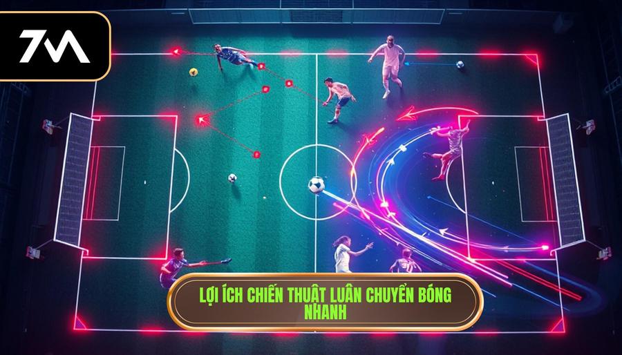 Lợi ích chiến thuật luân chuyển bóng nhanh