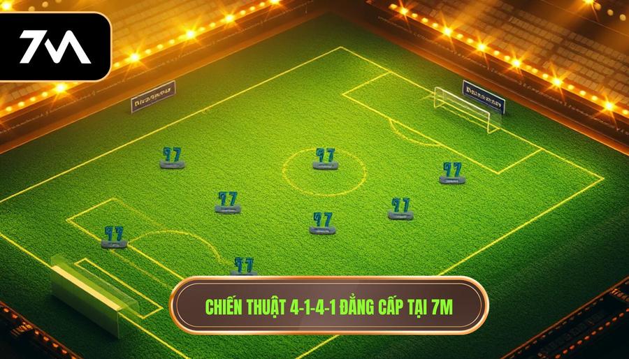 Chiến thuật bóng đá 4-1-4-1 phòng ngự: Bí mật vận hành từ 7M