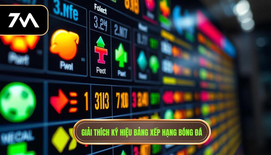 Cách đọc và hiểu các ký hiệu trên bảng xếp hạng bóng đá