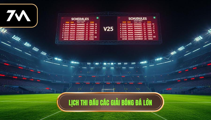 Lịch thi đấu bóng đá của các giải đấu lớn nhất hành tinh